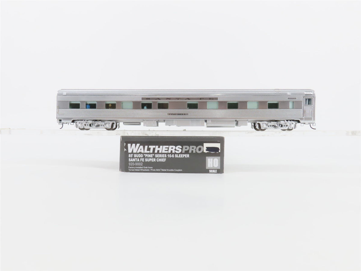 HO Walthers Proto 920-9002 ATSF Santa Fe 85&#39; Budd &quot;Pine&quot; 10-6 Sleeper Passenger