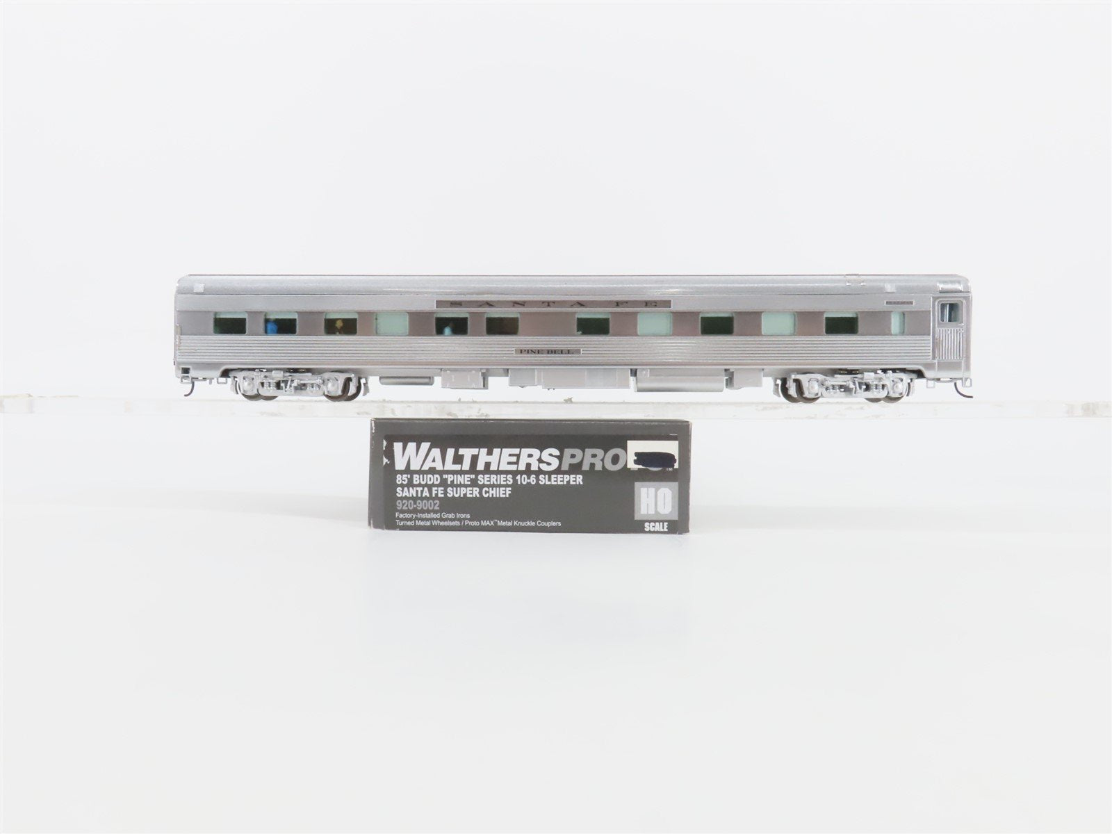 HO Walthers Proto 920-9002 ATSF Santa Fe 85' Budd "Pine" 10-6 Sleeper Passenger