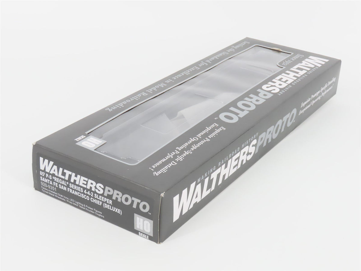 HO Walthers Proto 920-9351 ATSF San Francisco Chief 85&#39; 4-4-2 Sleeper Passenger