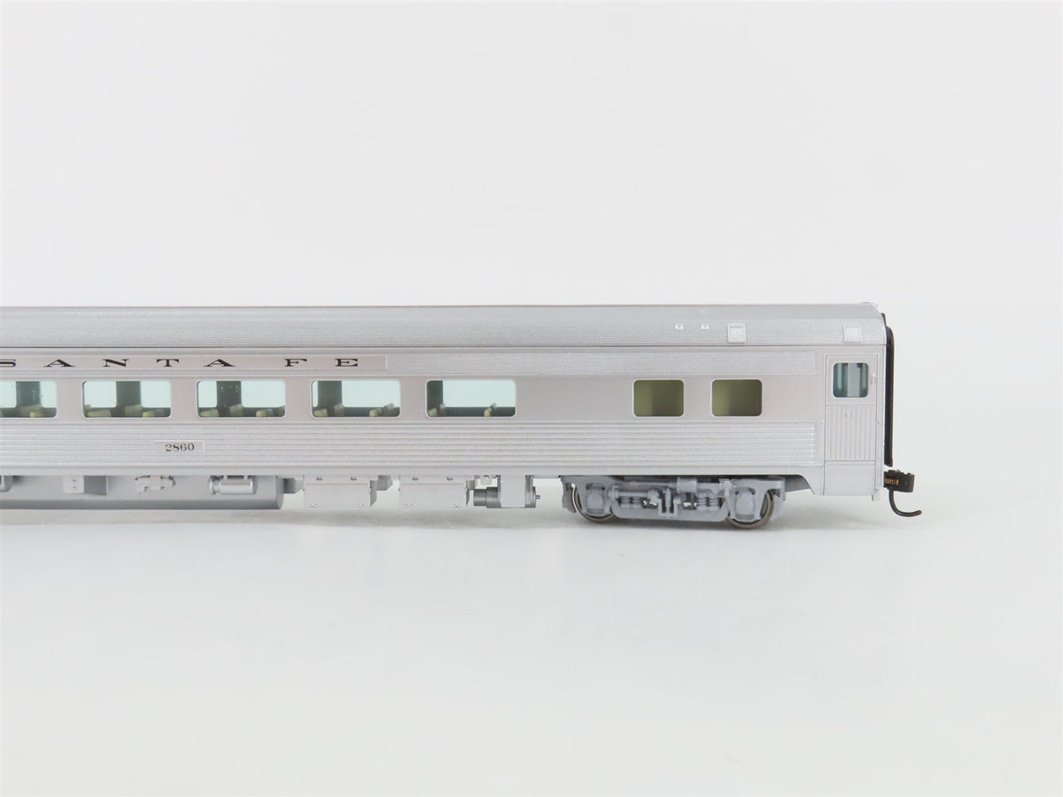 HO Walthers Mainline 910-30002 ATSF Santa Fe 85&#39; Budd Coach Passenger Car #2860