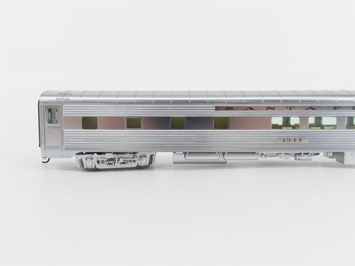 HO Scale Walthers 932-9724 ATSF Santa Fe Plated Dormitory Lounge Passenger #1344