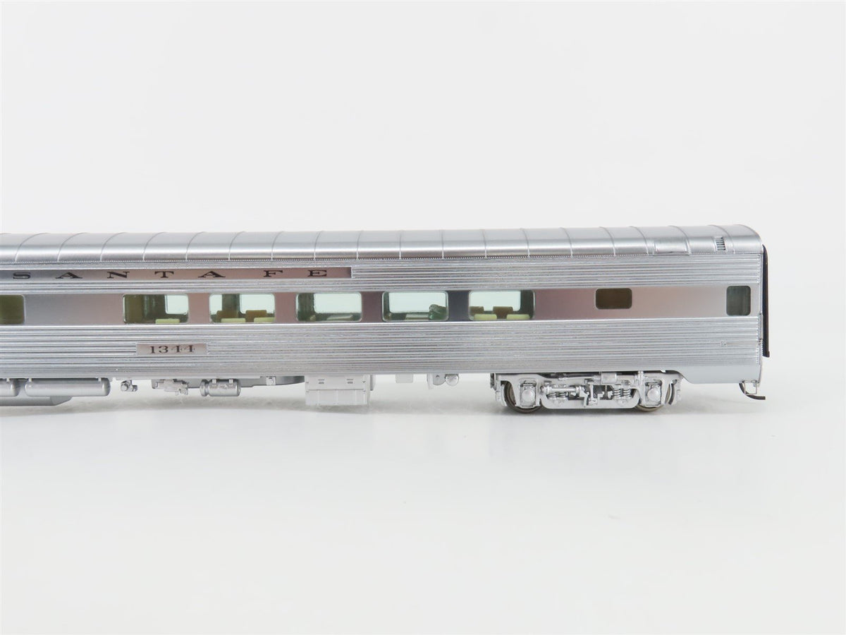 HO Scale Walthers 932-9724 ATSF Santa Fe Plated Dormitory Lounge Passenger #1344
