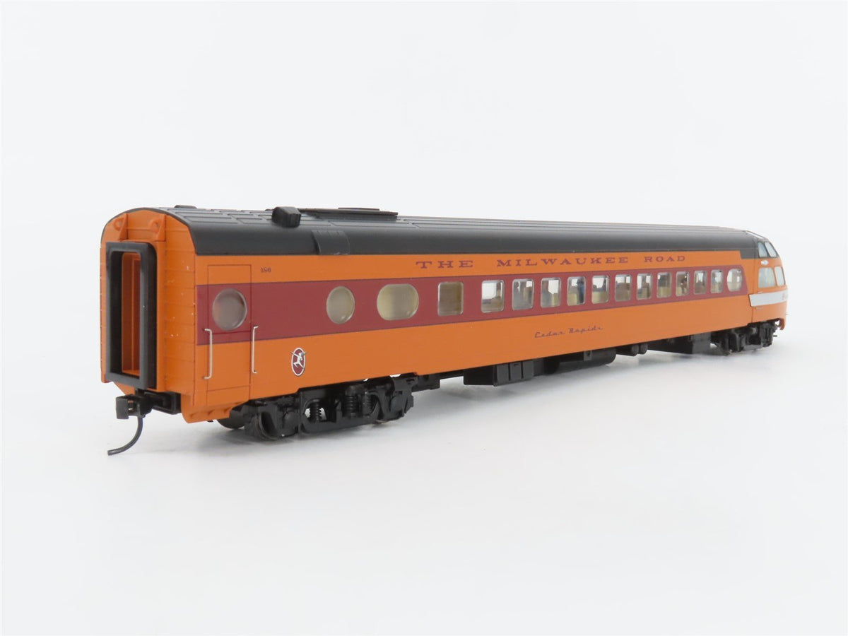 HO Walthers 932-9206 MILW Twin Cities Hiawatha Skytop Lounge Passenger Car #186