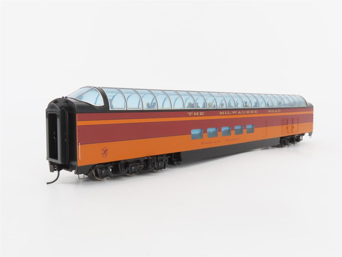 HO Walthers 932-9273 MILW Milwaukee Rd Excursion Super Dome Passenger Car #53