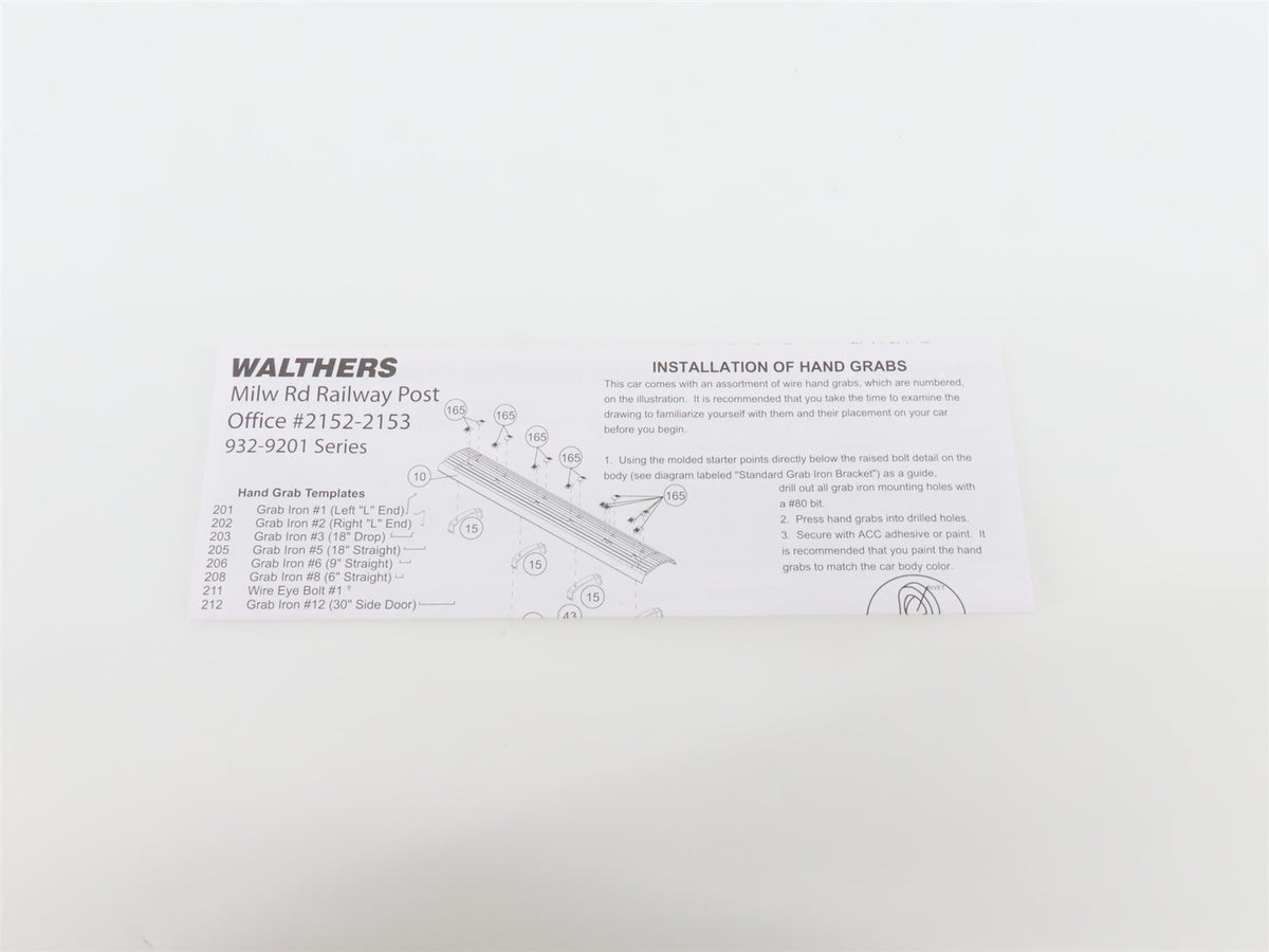 HO Scale Walthers 932-9202 MILW Milwaukee Rd Twin Cities Hiawatha REA Passenger