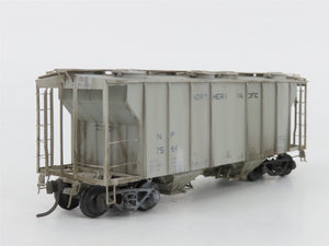 HO Kadee 8011 NP Northern Pacific 2 Bay Covered Hopper Custom Weathered #8011