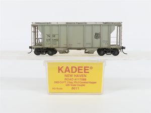 HO Scale Kadee 8611 NH New Haven 2 Bay Covered Hopper Custom Weathered #117080