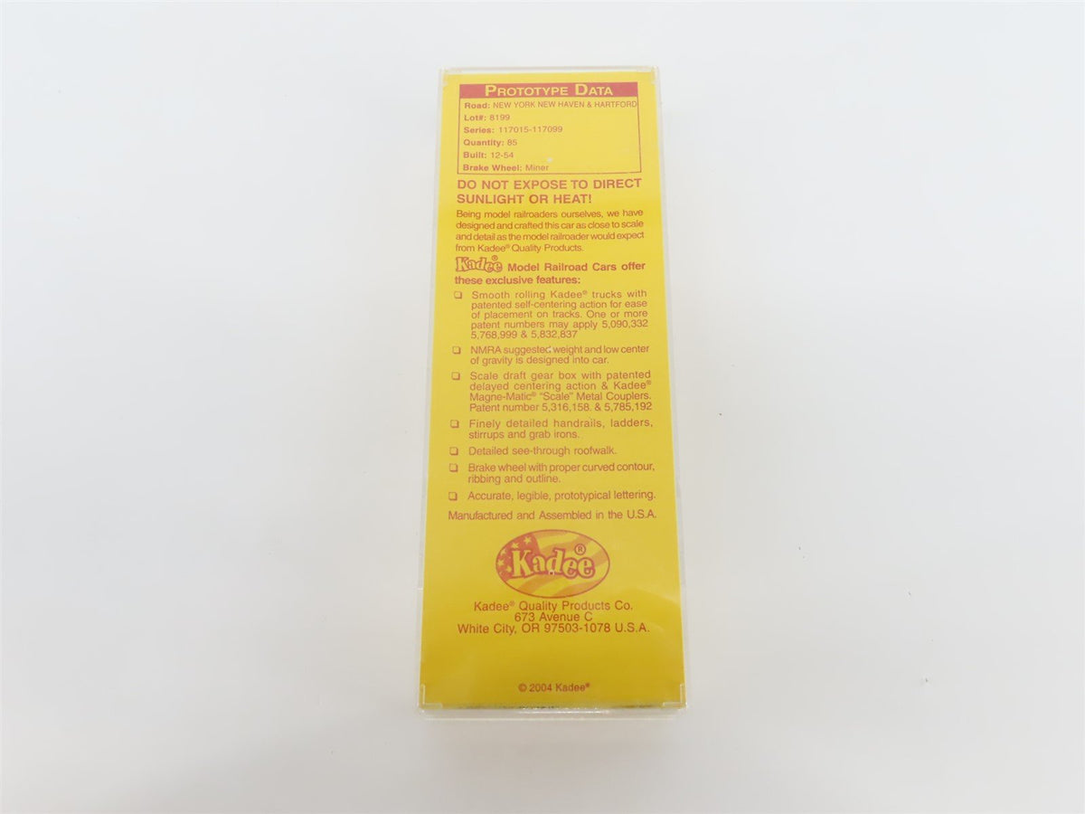 HO Scale Kadee 8611 NH New Haven 2 Bay Covered Hopper Custom Weathered #117080