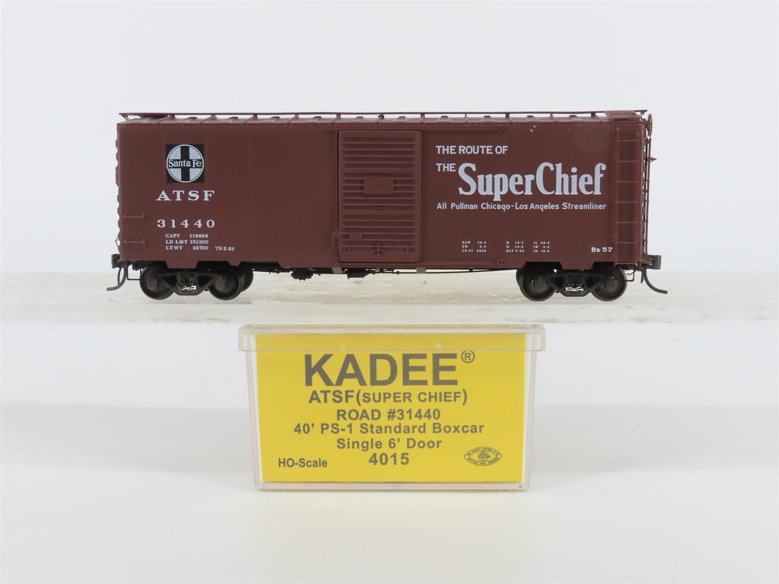 HO Kadee 4015 ATSF Santa Fe Super Chief 40' Single Door Box Car #31440
