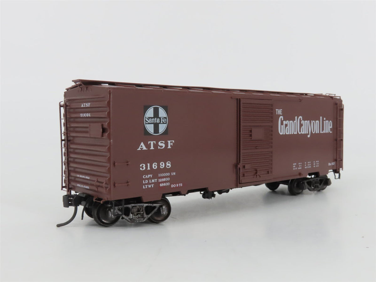 HO Kadee 4018 ATSF Santa Fe Grand Canyon Line 40&#39; Single Door Box Car #31698