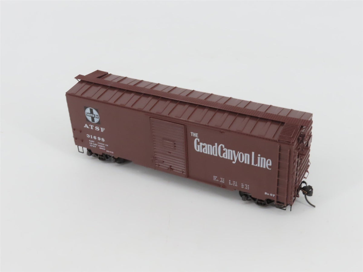 HO Kadee 4018 ATSF Santa Fe Grand Canyon Line 40&#39; Single Door Box Car #31698