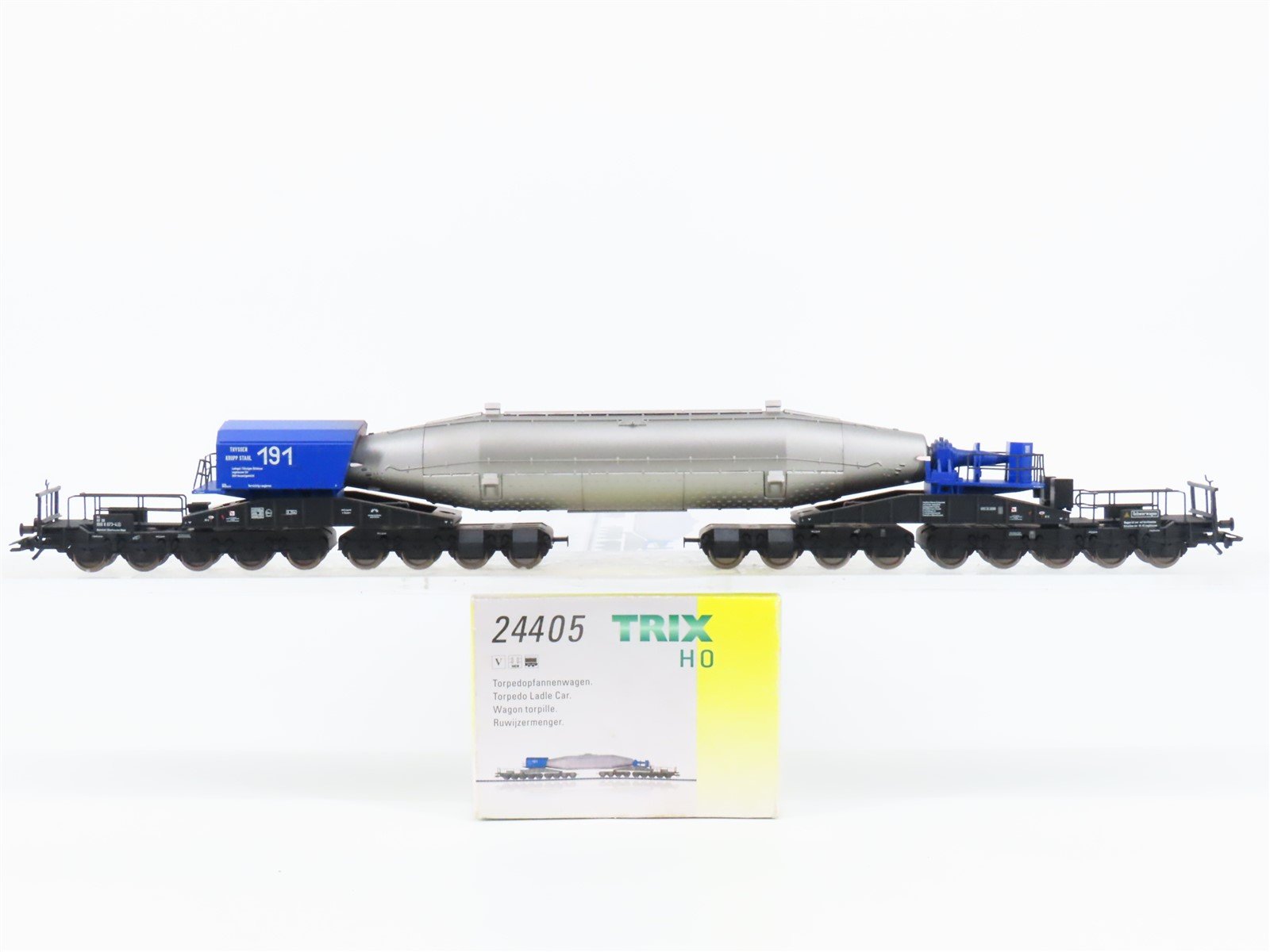 HO Scale Trix 24405 DB Deutsche Bahn Torpedo Ladle Car #191
