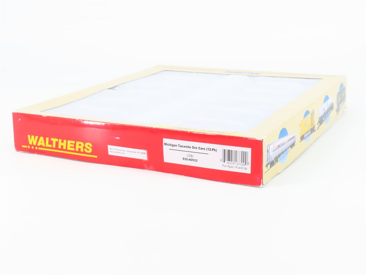 HO Scale Walthers Gold Line 932-40533 LS&amp;I Michigan Taconite Ore Cars 12-Pack