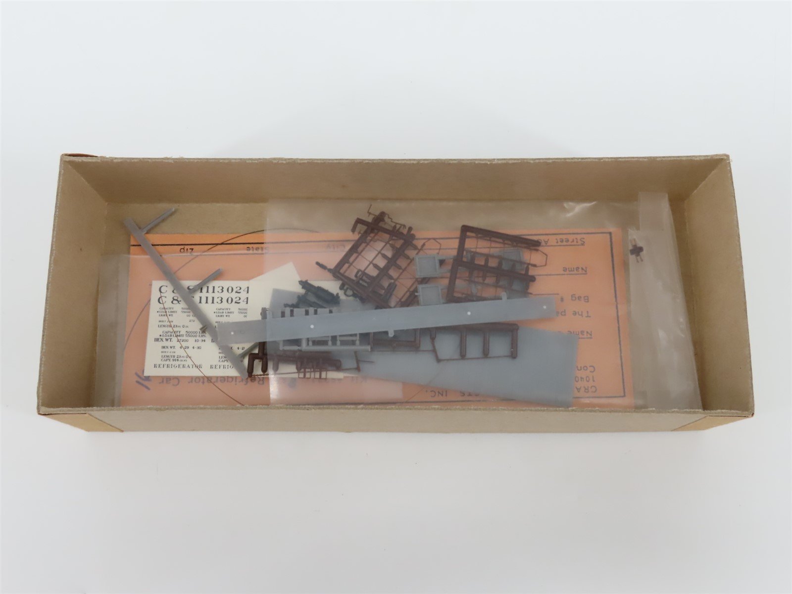HOn3 Scale Grandt Line Kit 5231 C&S/RGS Reefer