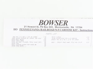 HO Scale Bowser Kit #55003 PRR Pennsylvania Buckeye Region Caboose #477188