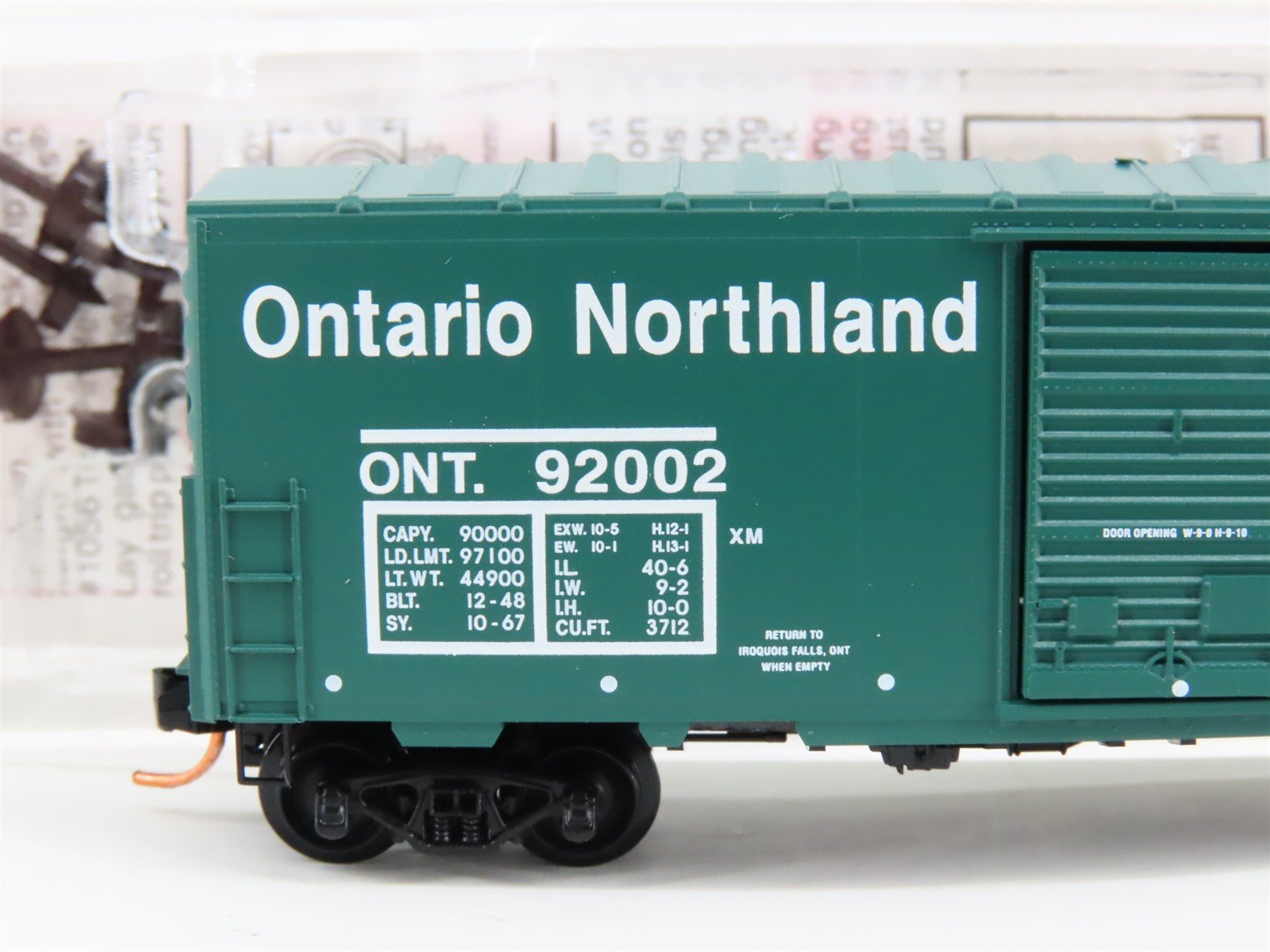 N Scale Micro-Trains MTL 24100 ONT Ontario Northland 40' Box Car #92002
