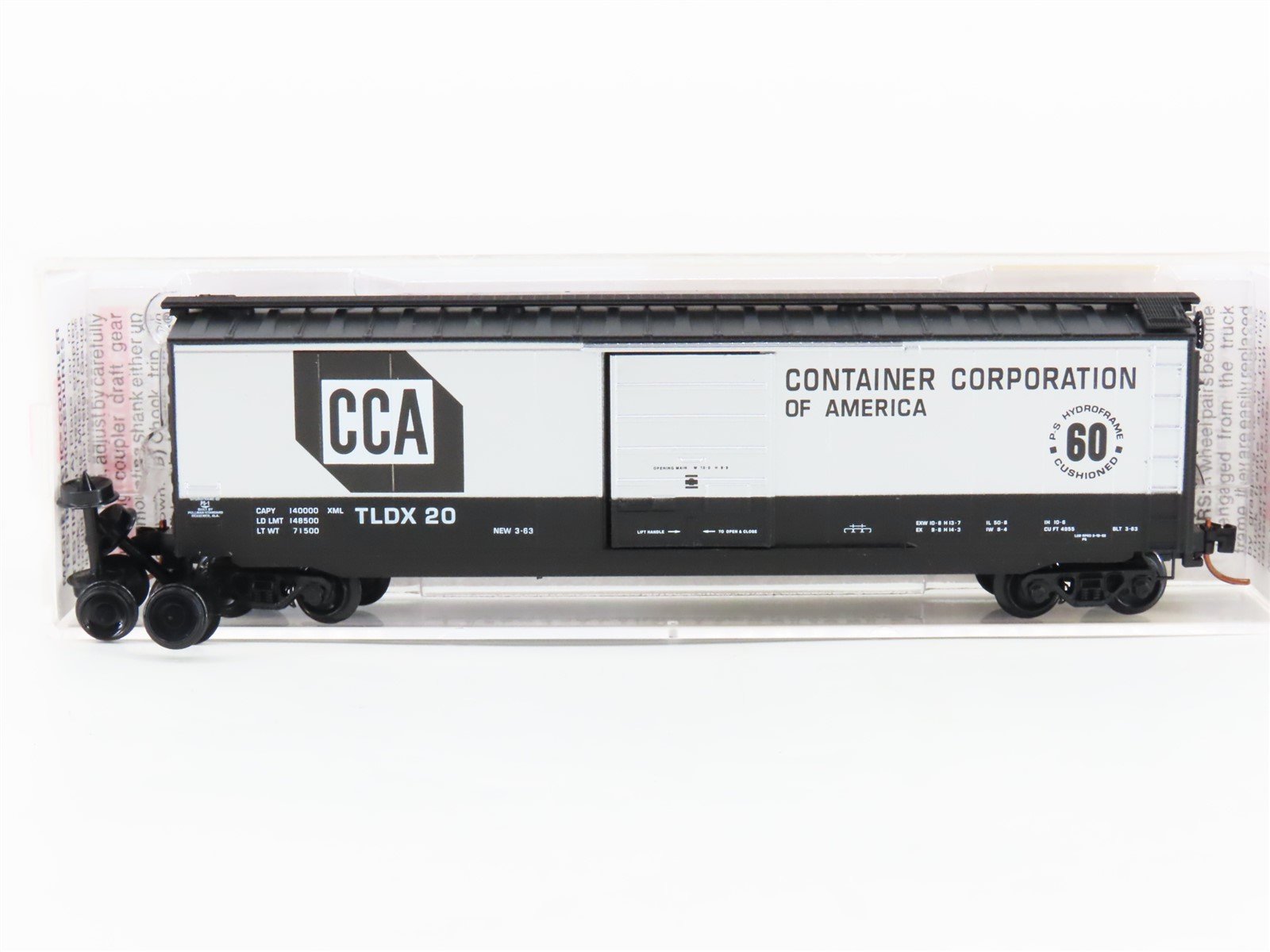 N Scale Micro-Trains MTL 03100210 TLDX CCA Container Corp of America Box Car #20