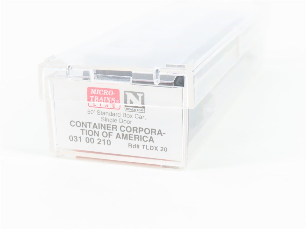 N Scale Micro-Trains MTL 03100210 TLDX CCA Container Corp of America Box Car #20
