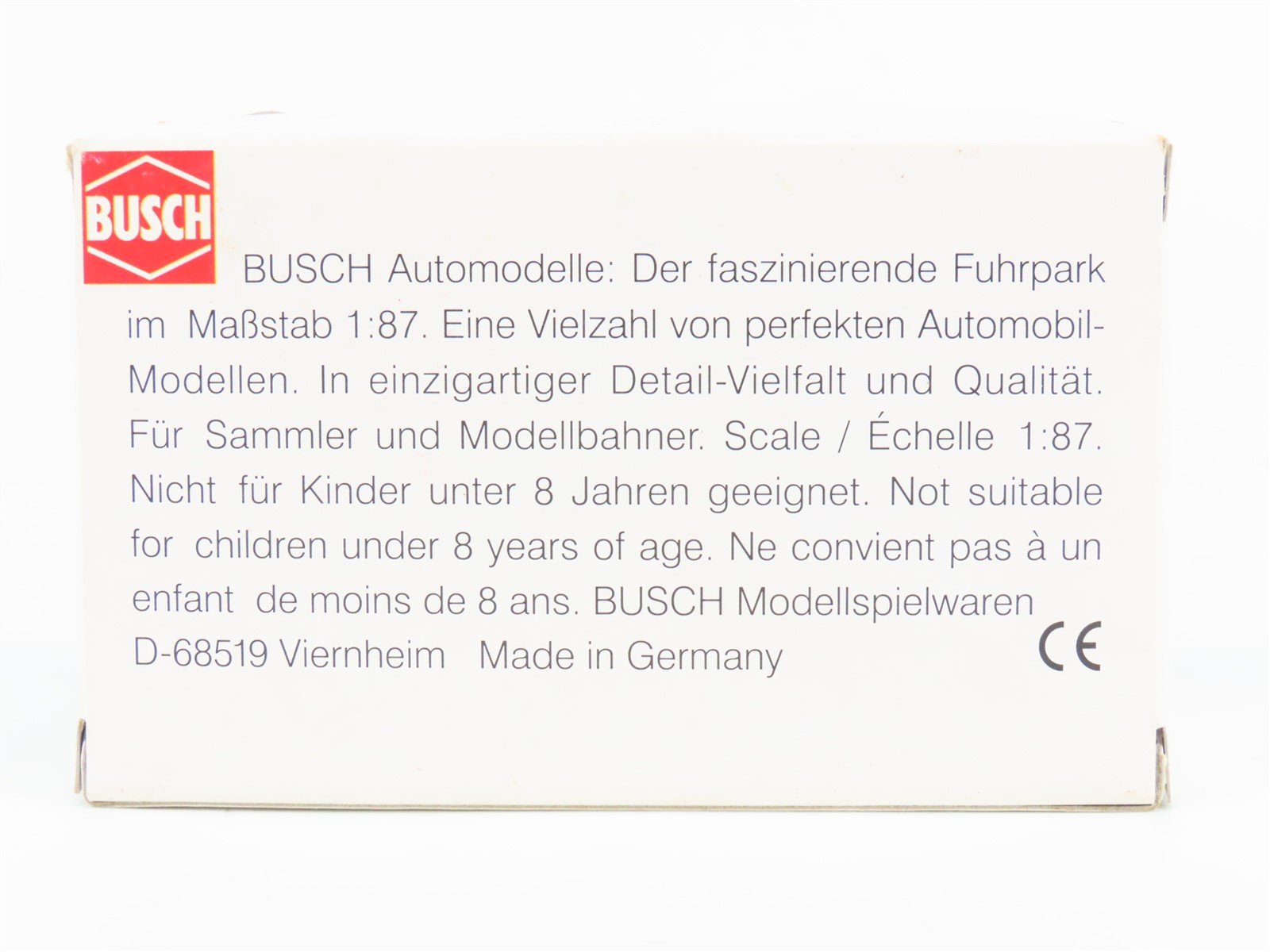 HO 1:87 Scale Busch 48303 Mercedes-Benz SSKL Mille Miglia 1931