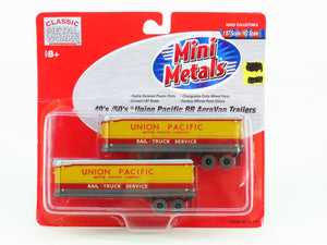 HO Classic Metal Works Mini Metals 31150 Die-Cast Union Pacific Trailers 2-Pack
