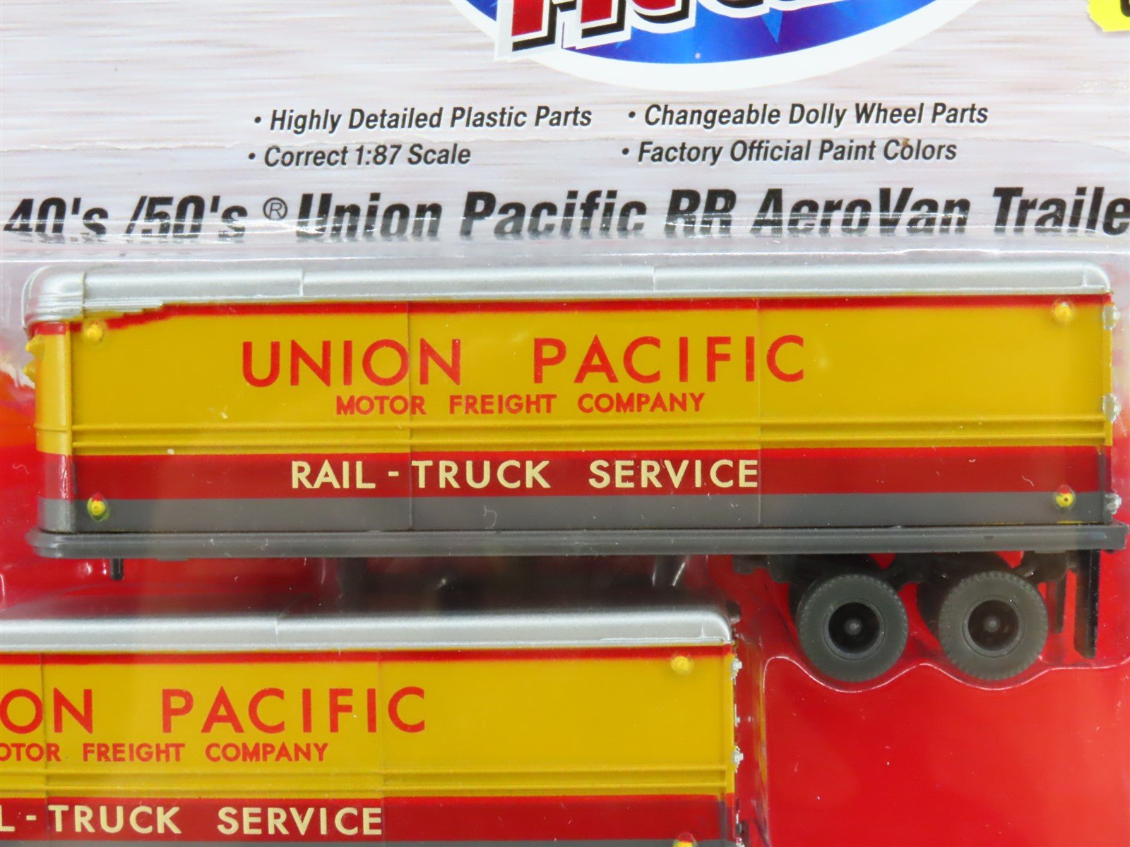 HO Classic Metal Works Mini Metals 31150 Die-Cast Union Pacific Trailers 2-Pack
