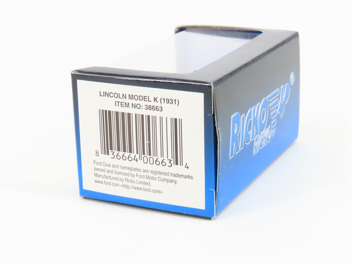 HO 1:87 Scale Ricko 38663 Die-Cast Lincoln Model K 1931