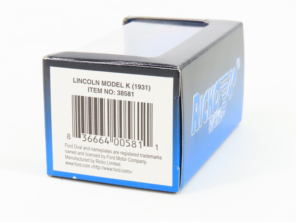 HO 1:87 Scale Ricko 38581 Die-Cast Lincoln Model K 1931