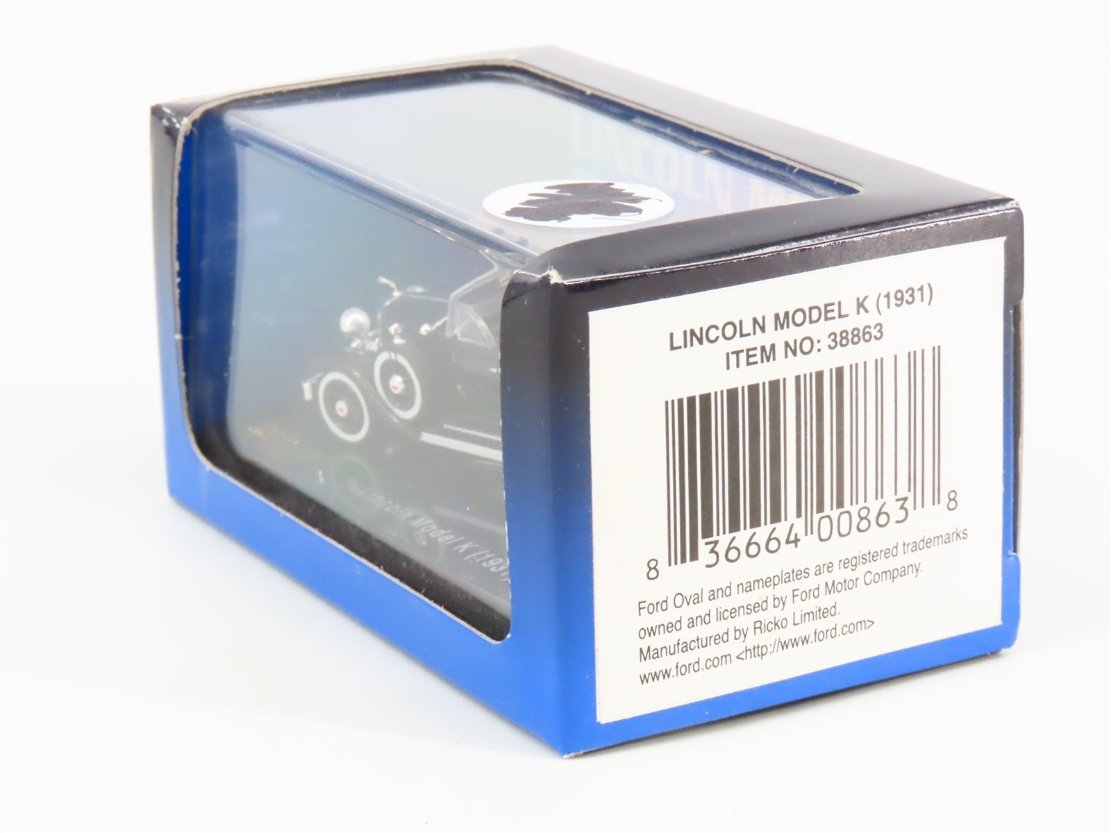 HO 1:87 Scale Ricko 38863 Die-Cast Lincoln Model K 1931