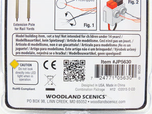 HO 1/87 Woodland Scenics Just Plug JP5630 Wooden Pole Street Lights Set of 3
