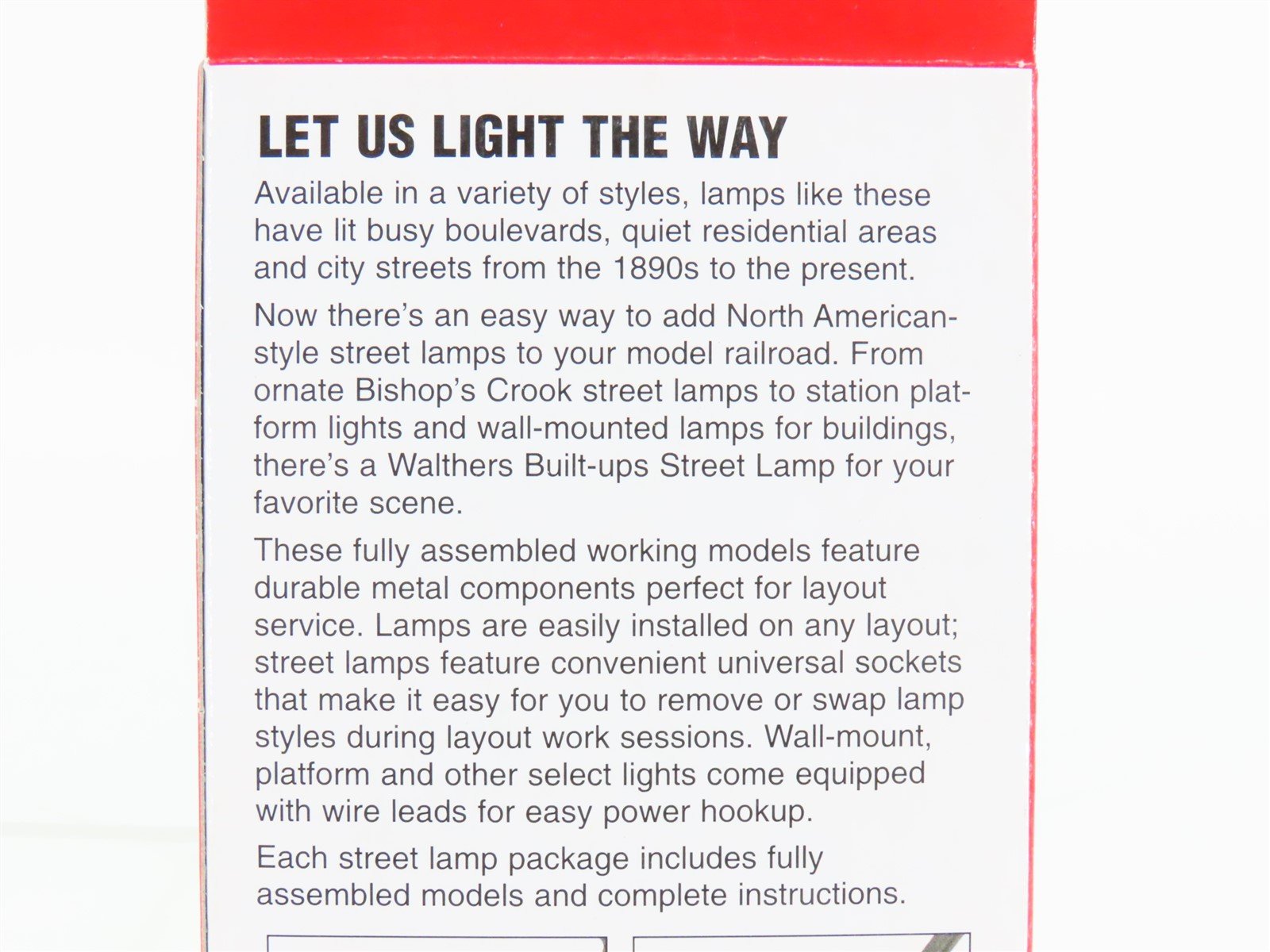 HO 1/87 Scale Walthers Cornerstone 933-1092 Concrete Column Lamps 2-Pack