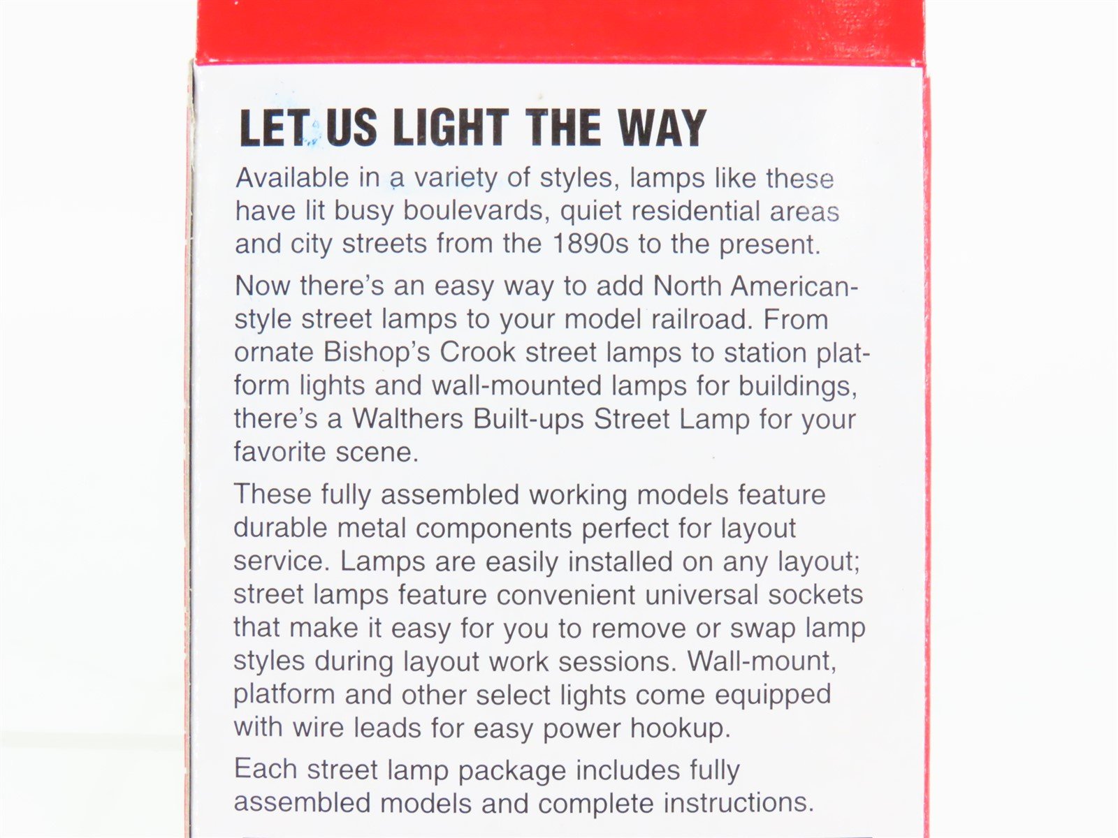 HO 1/87 Scale Walthers Cornerstone 933-1092 Concrete Column Lamps 2-Pack