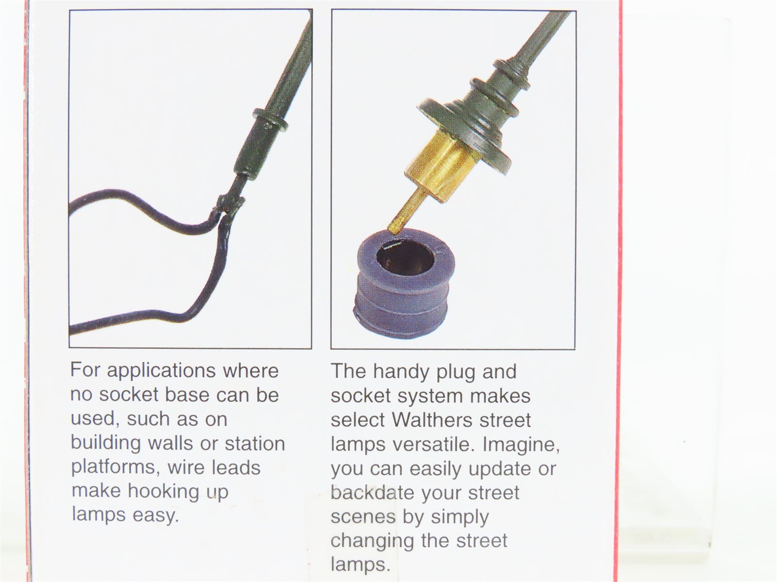 HO 1/87 Scale Walthers Cornerstone 933-1092 Concrete Column Lamps 2-Pack