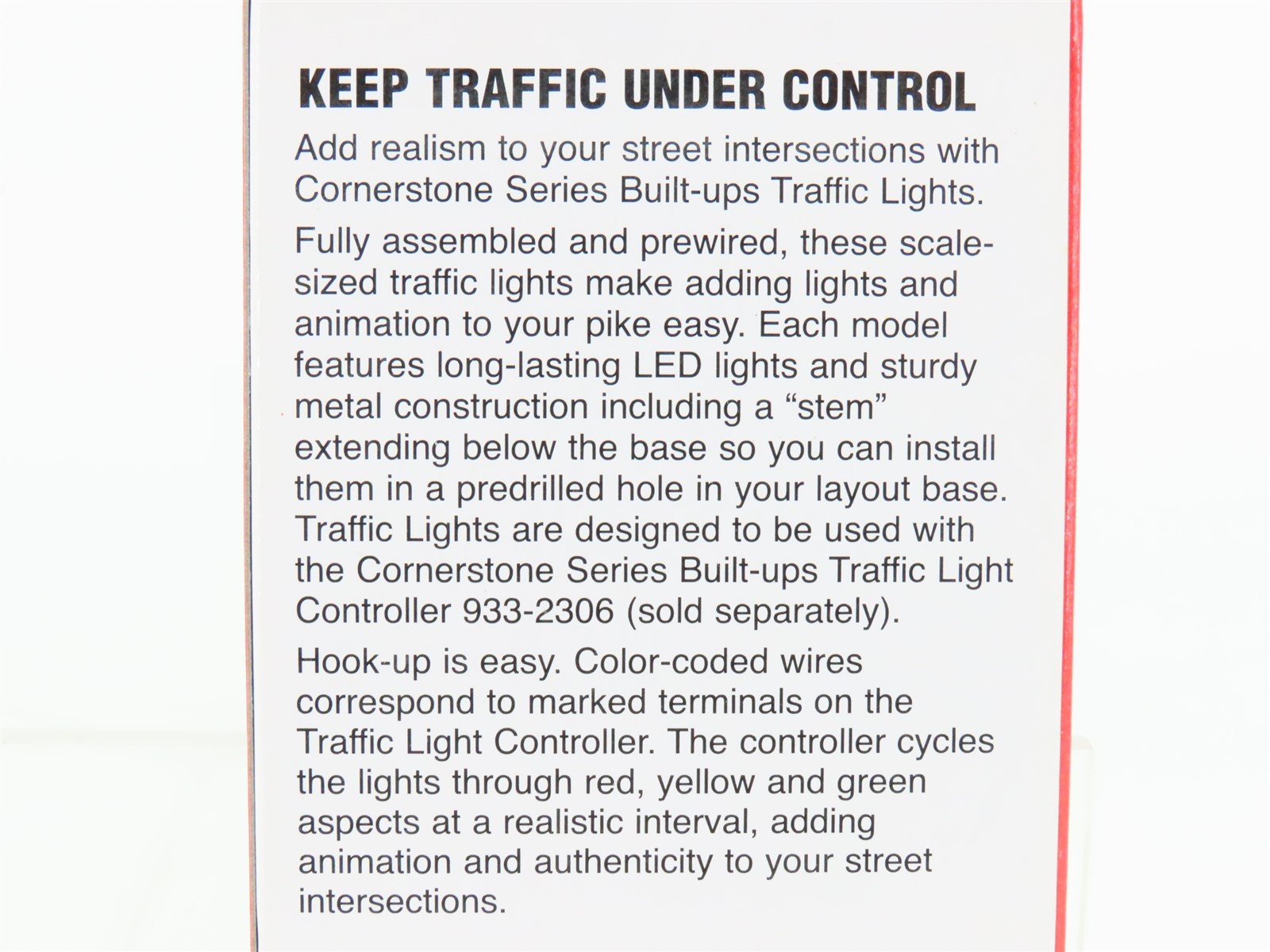 HO 1/87 Scale Walthers Cornerstone 933-2300 Single-Sided Traffic Lights