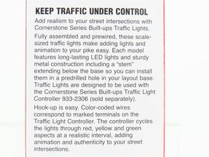HO 1/87 Scale Walthers Cornerstone 933-2300 Single-Sided Traffic Light