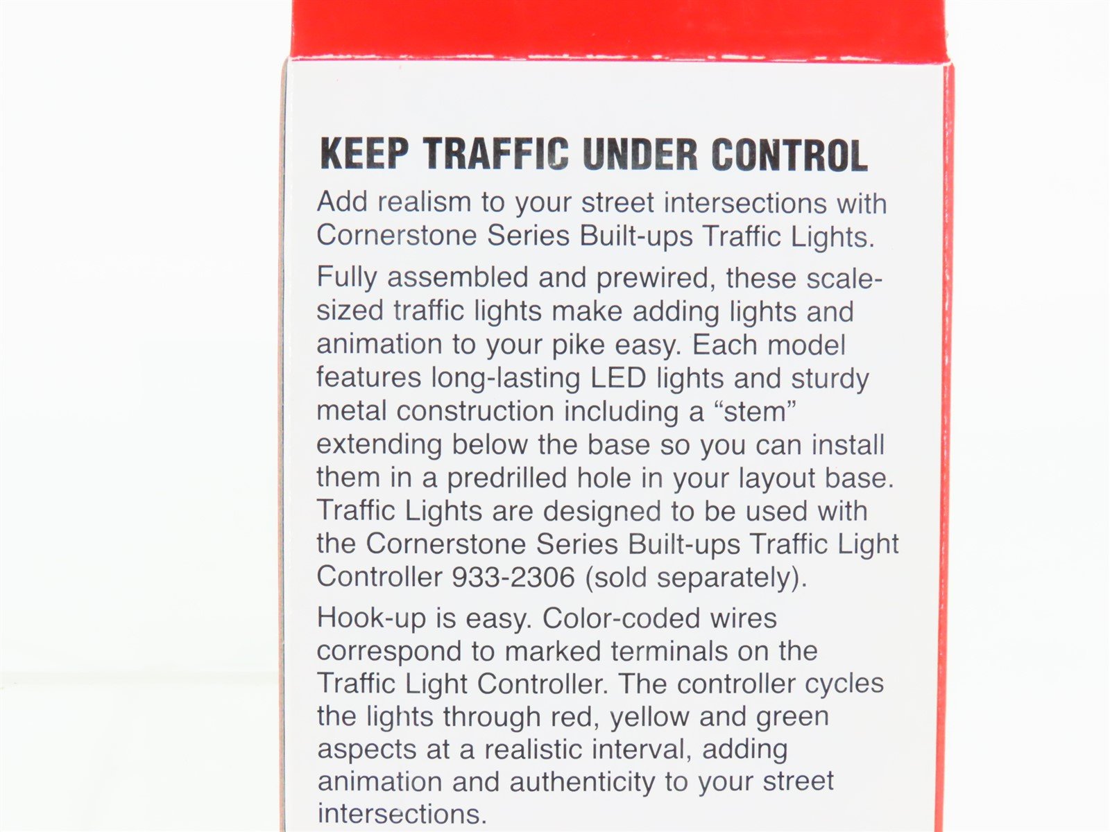 HO 1/87 Scale Walthers Cornerstone 933-2300 Single-Sided Traffic Light
