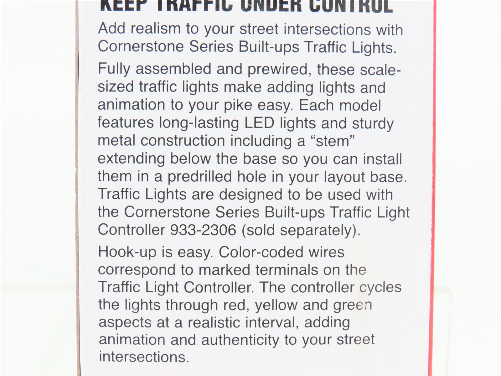 HO 1/87 Scale Walthers Cornerstone 933-2300 Single-Sided Traffic Light