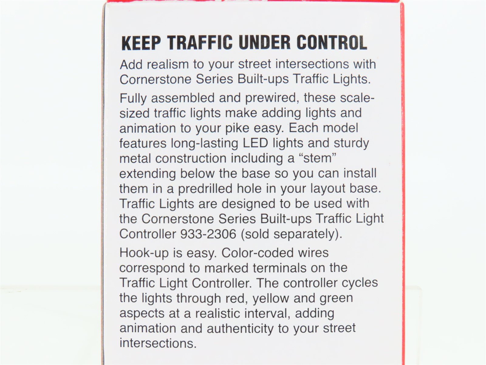 HO 1/87 Scale Walthers Cornerstone 933-2300 Single-Sided Traffic Light