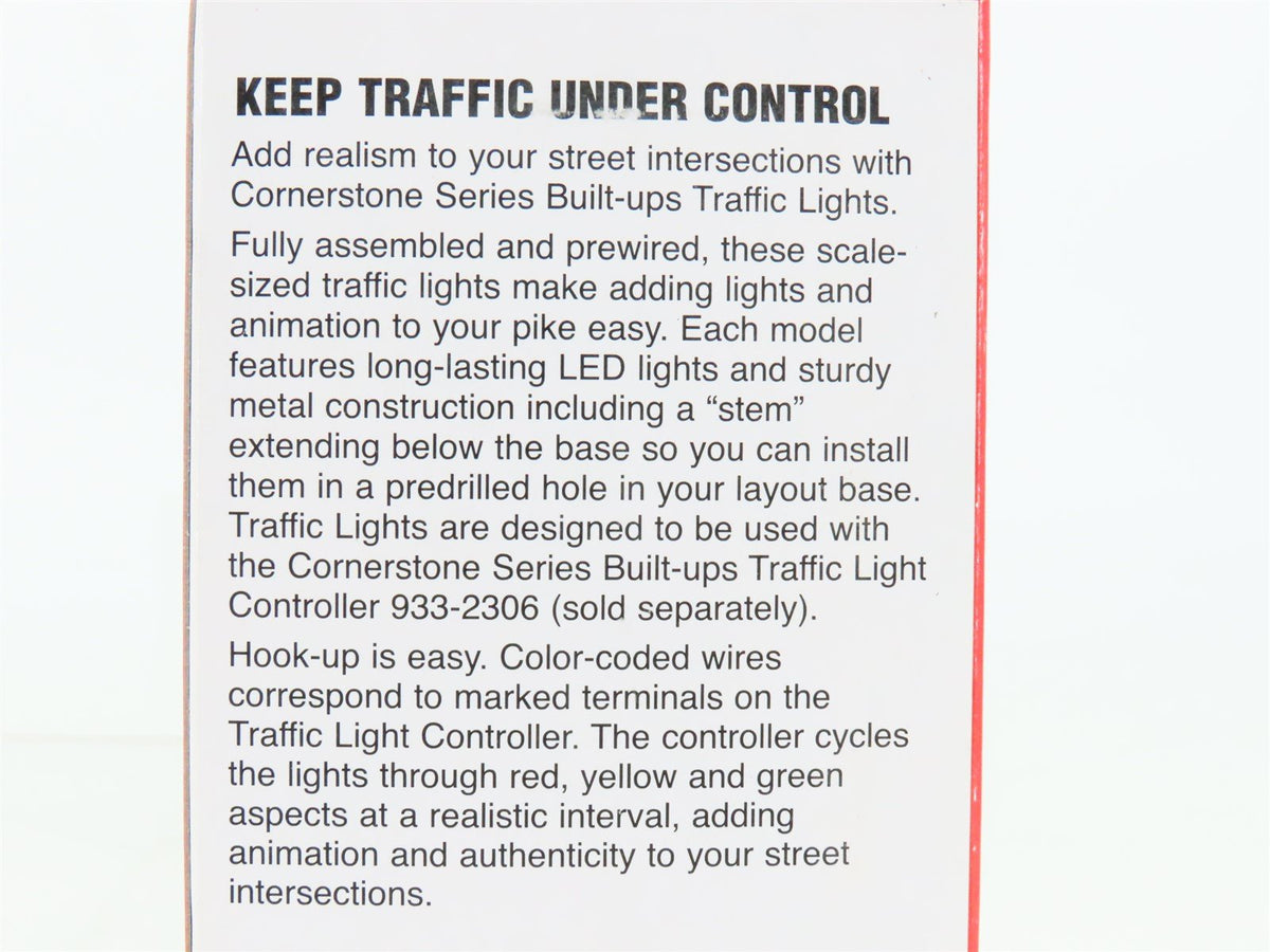 HO 1/87 Scale Walthers Cornerstone 933-2300 Single-Sided Traffic Light