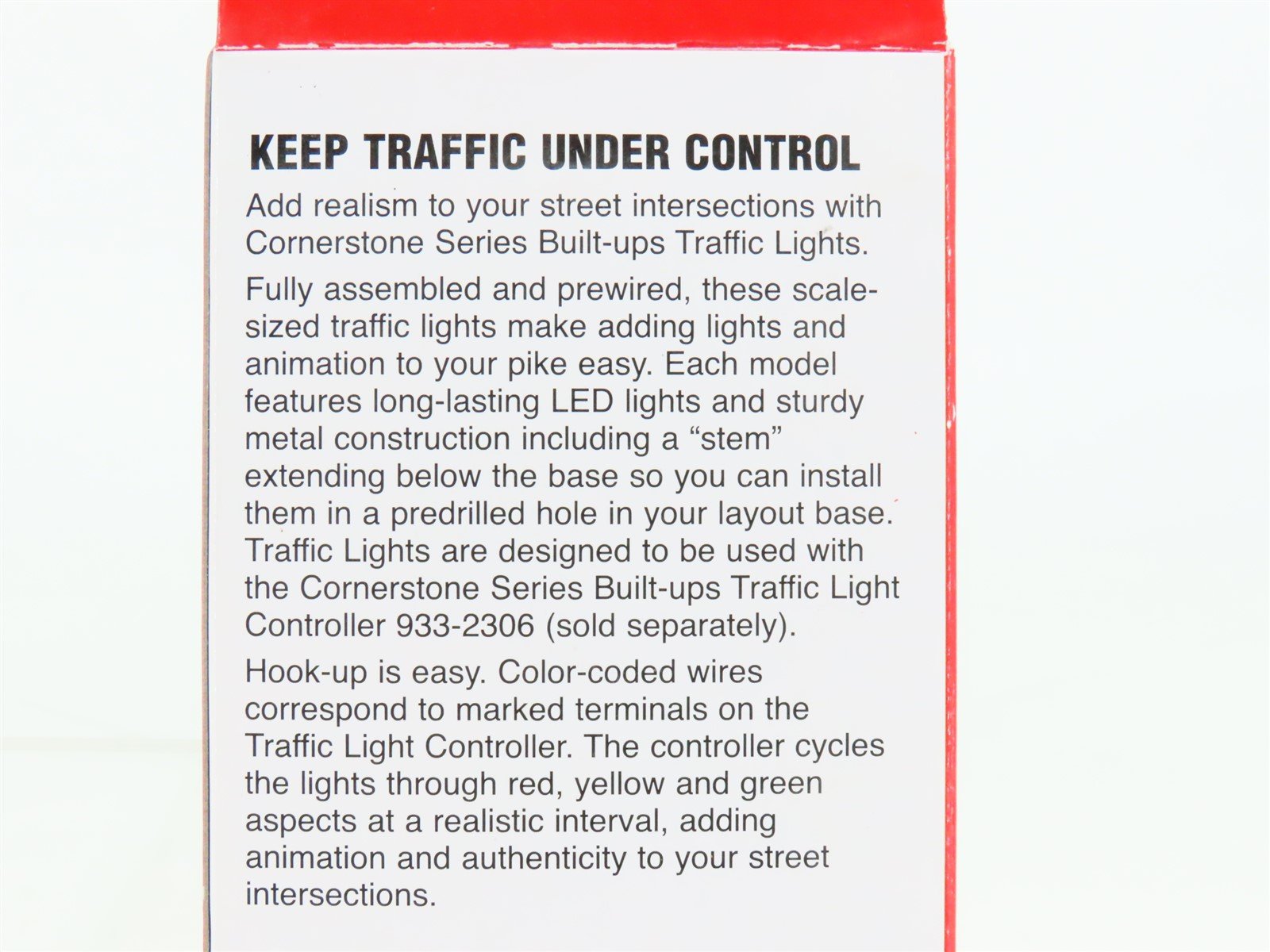 HO 1/87 Scale Walthers Cornerstone 933-2300 Single-Sided Traffic Light