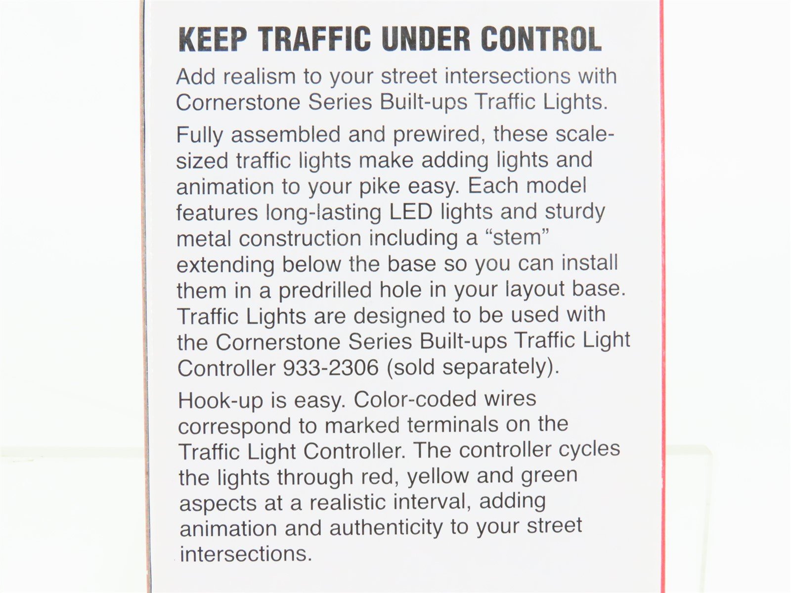 HO 1/87 Scale Walthers Cornerstone 933-2301 Double-Sided Traffic Light