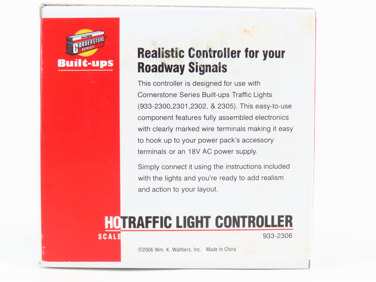 HO 1/87 Scale Walthers Cornerstone 933-2306 Traffic Light Controller - Sealed