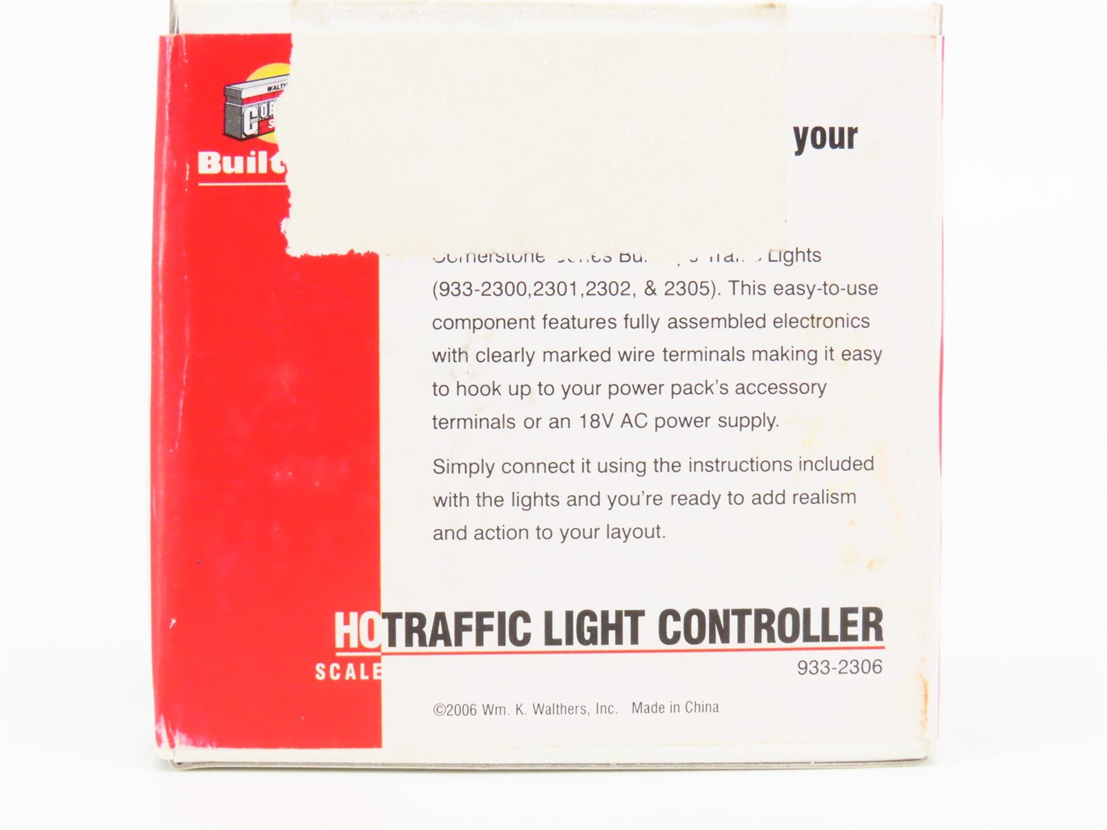 HO 1/87 Scale Walthers Cornerstone 933-2306 Traffic Light Controller -Sealed