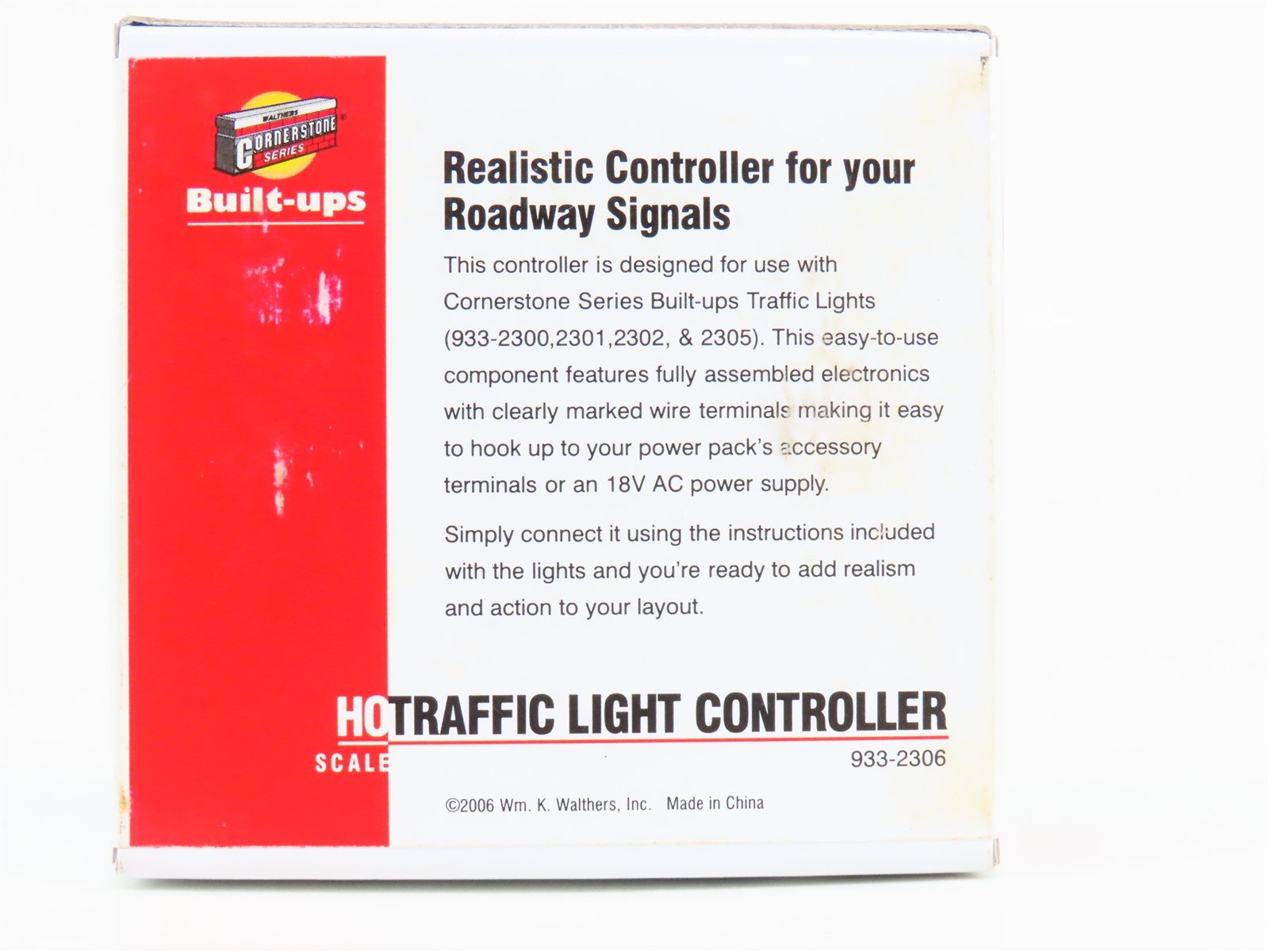 HO 1/87 Scale Walthers Cornerstone 933-2306 Traffic Light Controller - Sealed