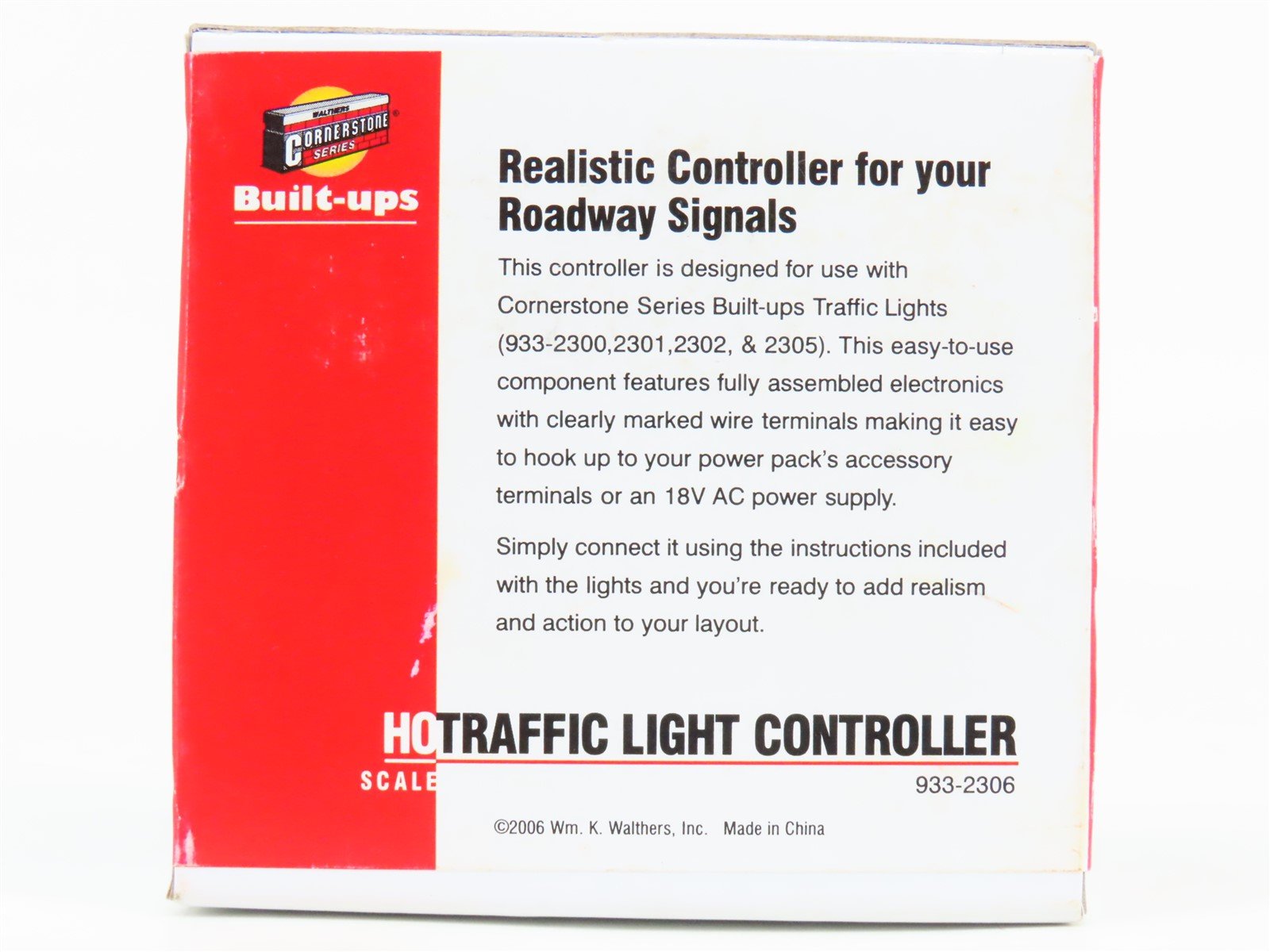 HO 1/87 Scale Walthers Cornerstone 933-2306 Traffic Light Controller - Sealed
