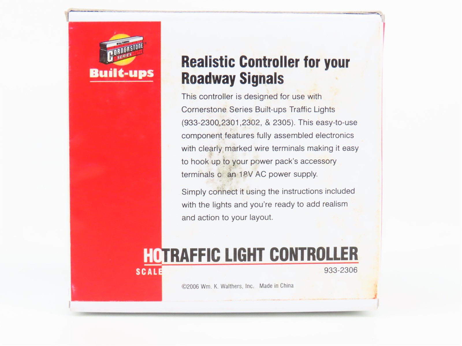 HO 1/87 Scale Walthers Cornerstone 933-2306 Traffic Light Controller - Sealed