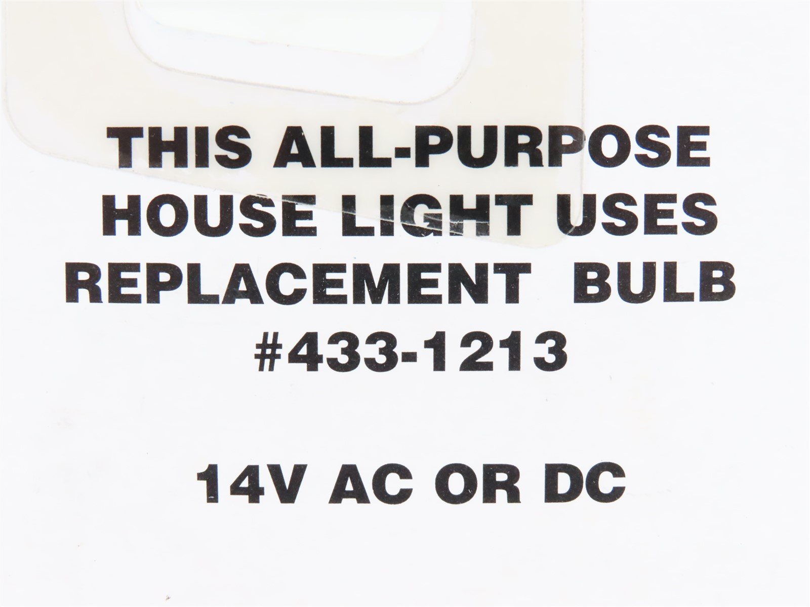 HO 1/87 Scale Life-Like Scene Masters 433-1205 14V House Light