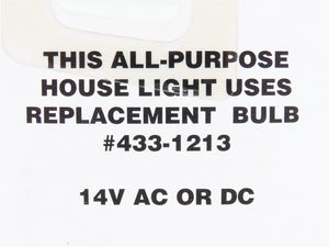 HO 1/87 Scale Life-Like Scene Masters 433-1205 14V House Light