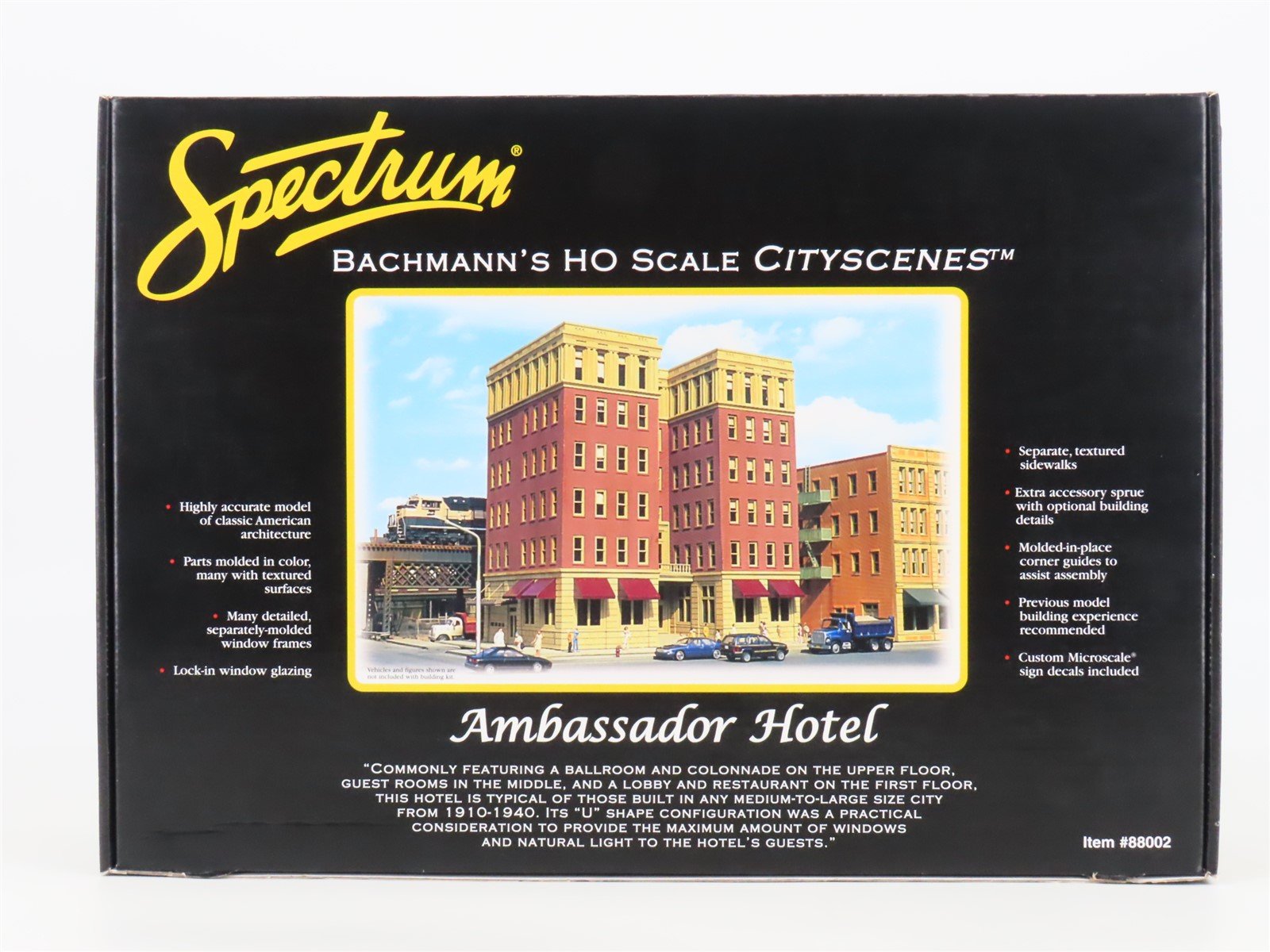 HO 1/87 Scale Bachmann Spectrum Kit #88002 Cityscenes Ambassador Hotel