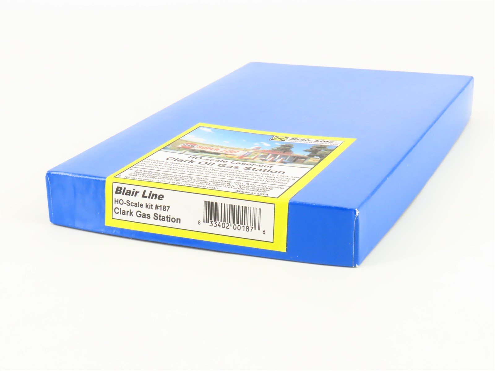 HO 1/87 Scale Blair Line Kit #187 Laser-Cut Clark Oil Gas Station