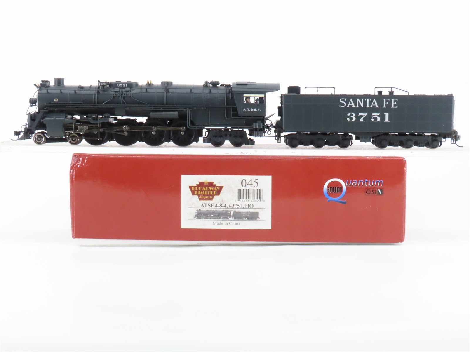 HO Scale Broadway Limited BLI 045 ATSF Santa Fe 4-8-4 Steam #3751 w/ DCC & Sound